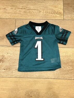 Philadelphia Eagles NFL Team Apparel Kids 2T Boys Green Jalen Hurts Jersey